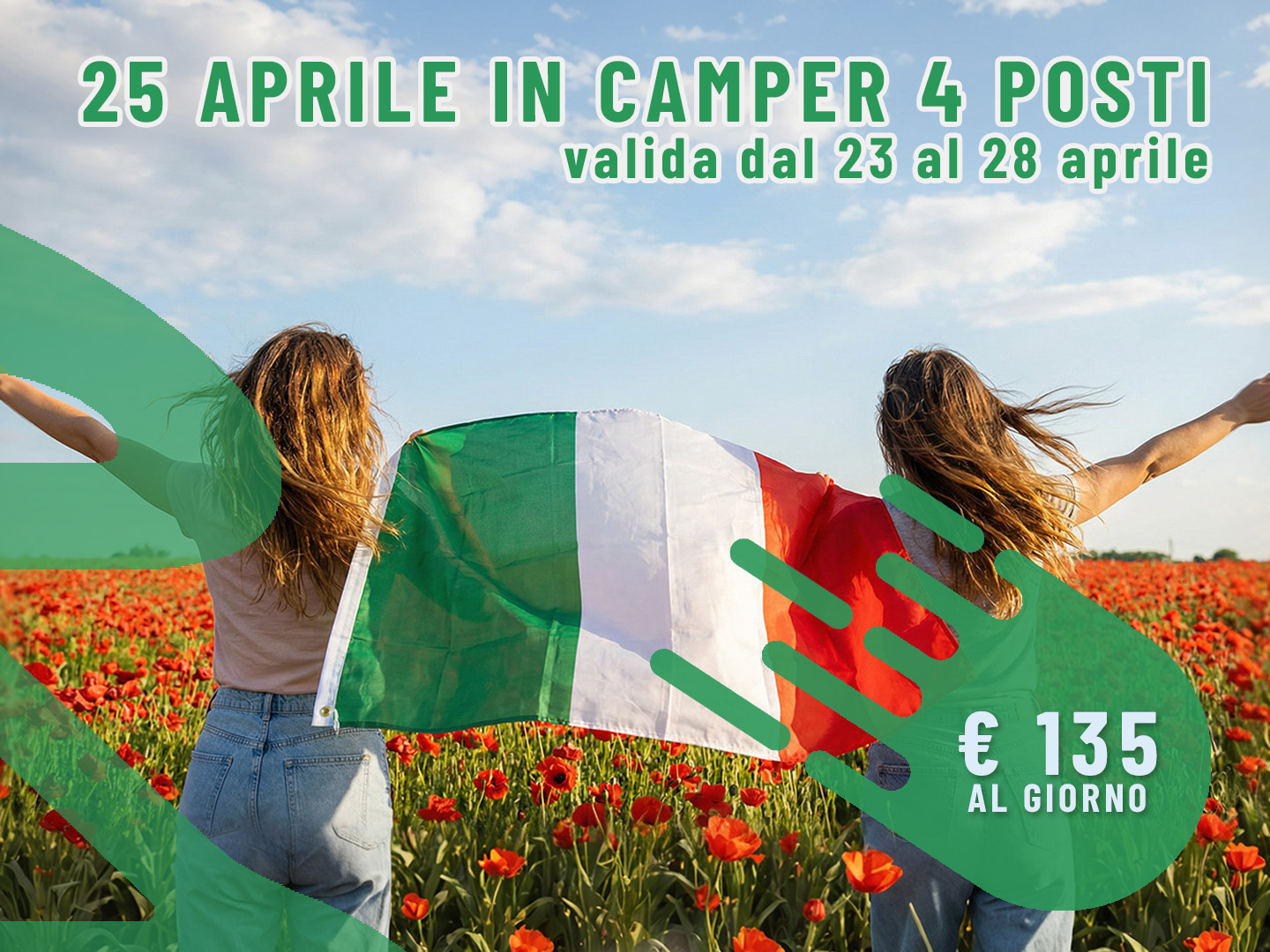 25 Aprile in Camper: 3 giorni per 4 persone