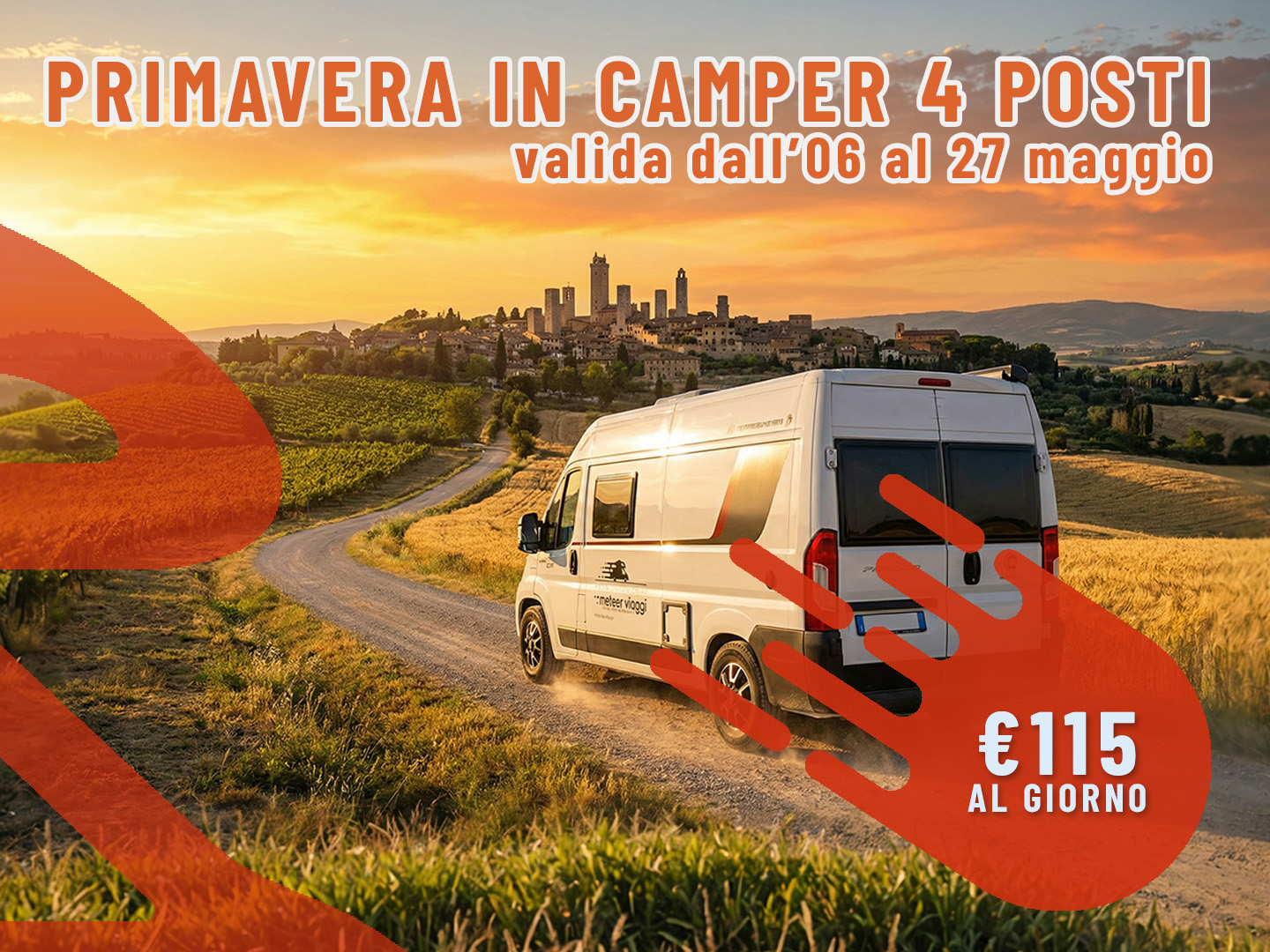 [Weekend di Primavera] Maggio in Camper: 3 giorni per 4 persone